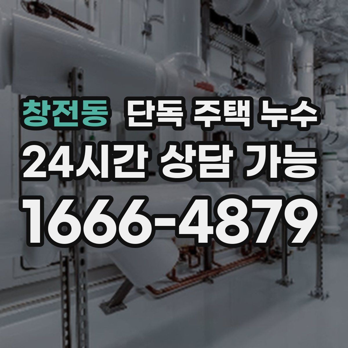 창전동 단독 주택 누수 다용도실 바닥 물 고임 원인