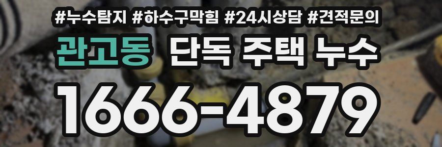 관고동 단독 주택 누수