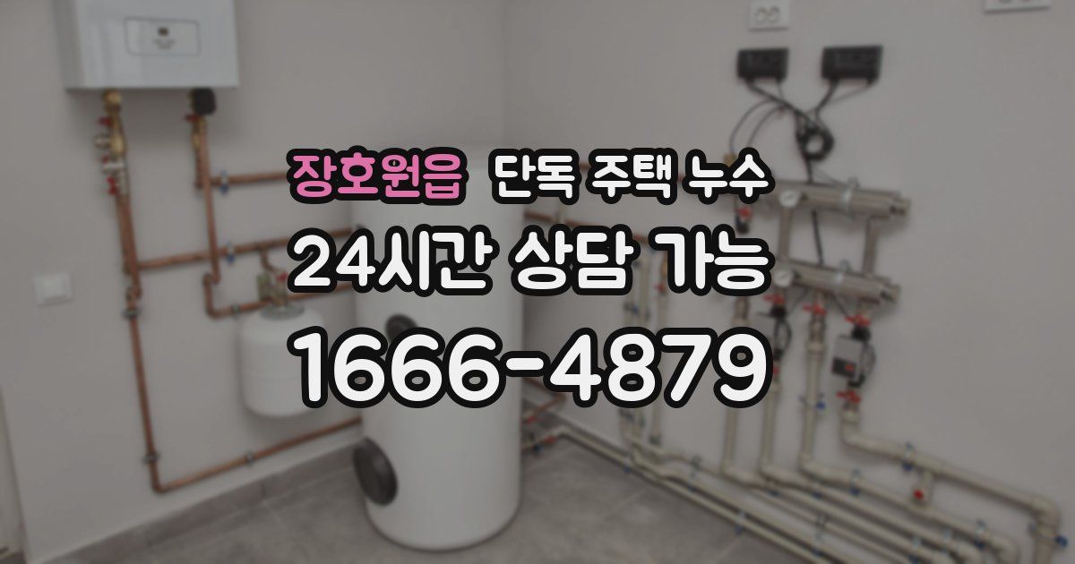 장호원읍 단독 주택 누수