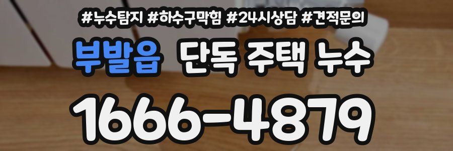 부발읍 단독 주택 누수