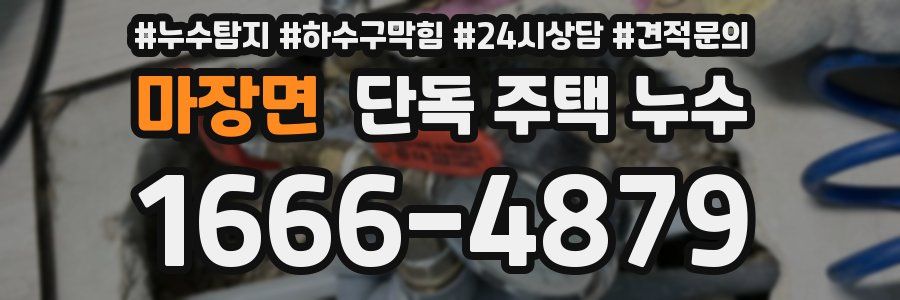 마장면 단독 주택 누수
