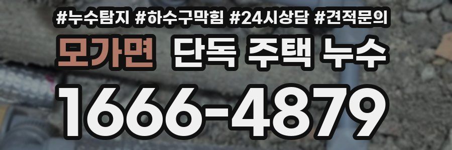 모가면 단독 주택 누수