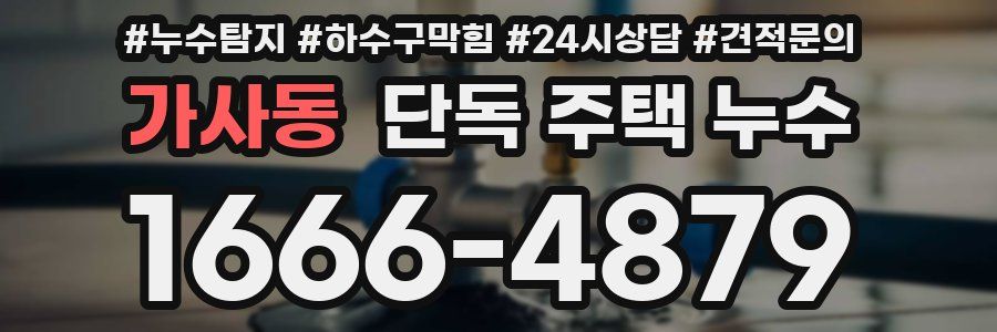 가사동 단독 주택 누수