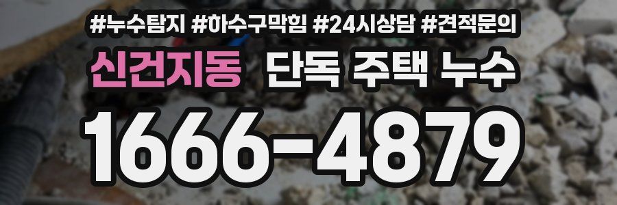 신건지동 단독 주택 누수