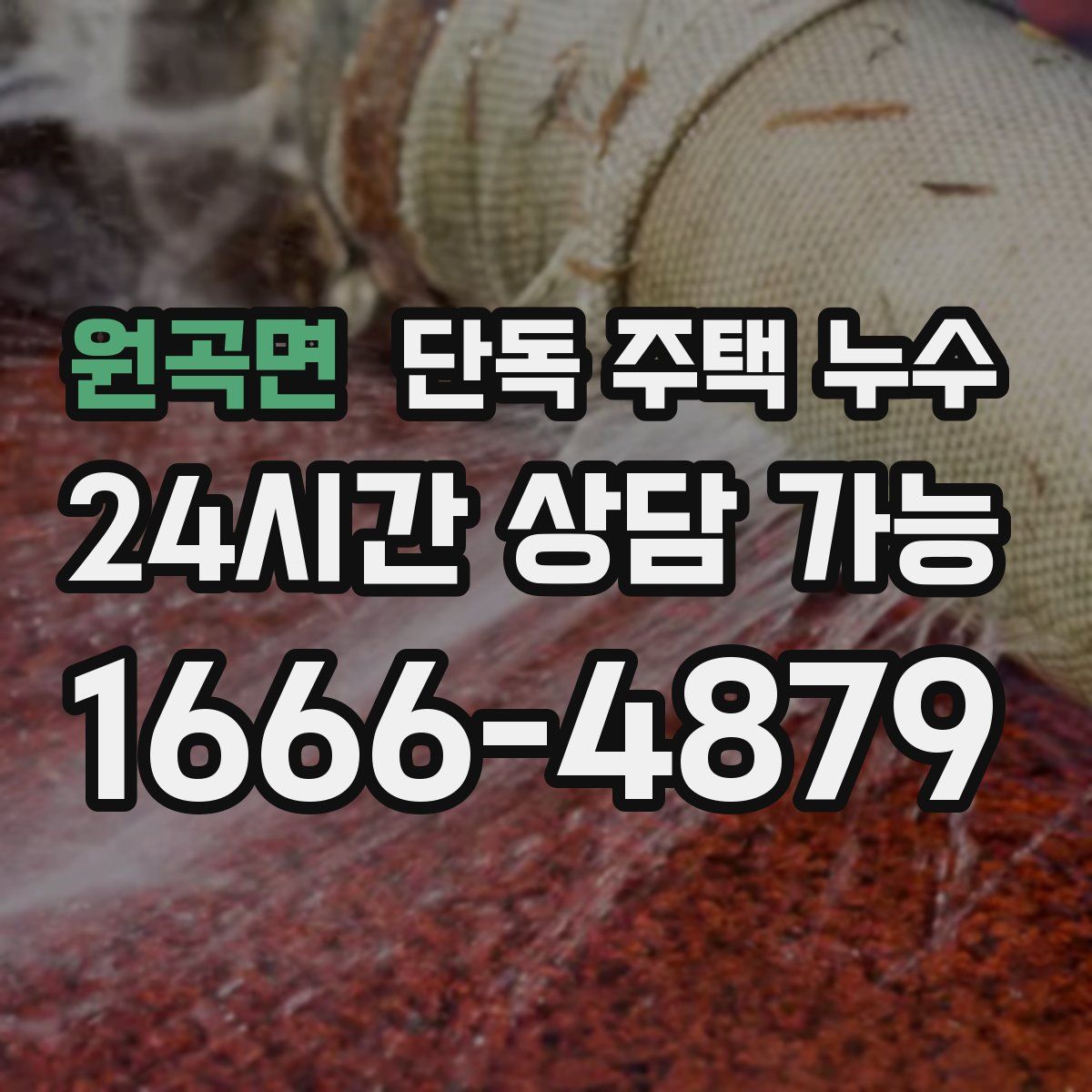 원곡면 단독 주택 누수