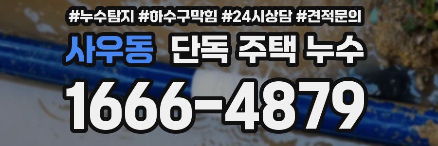 사우동 단독 주택 누수