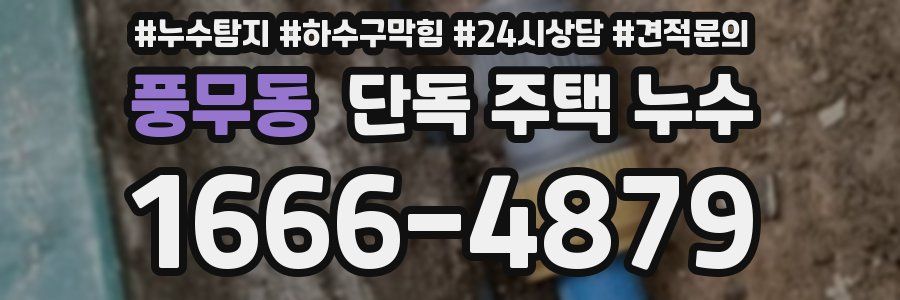 풍무동 단독 주택 누수