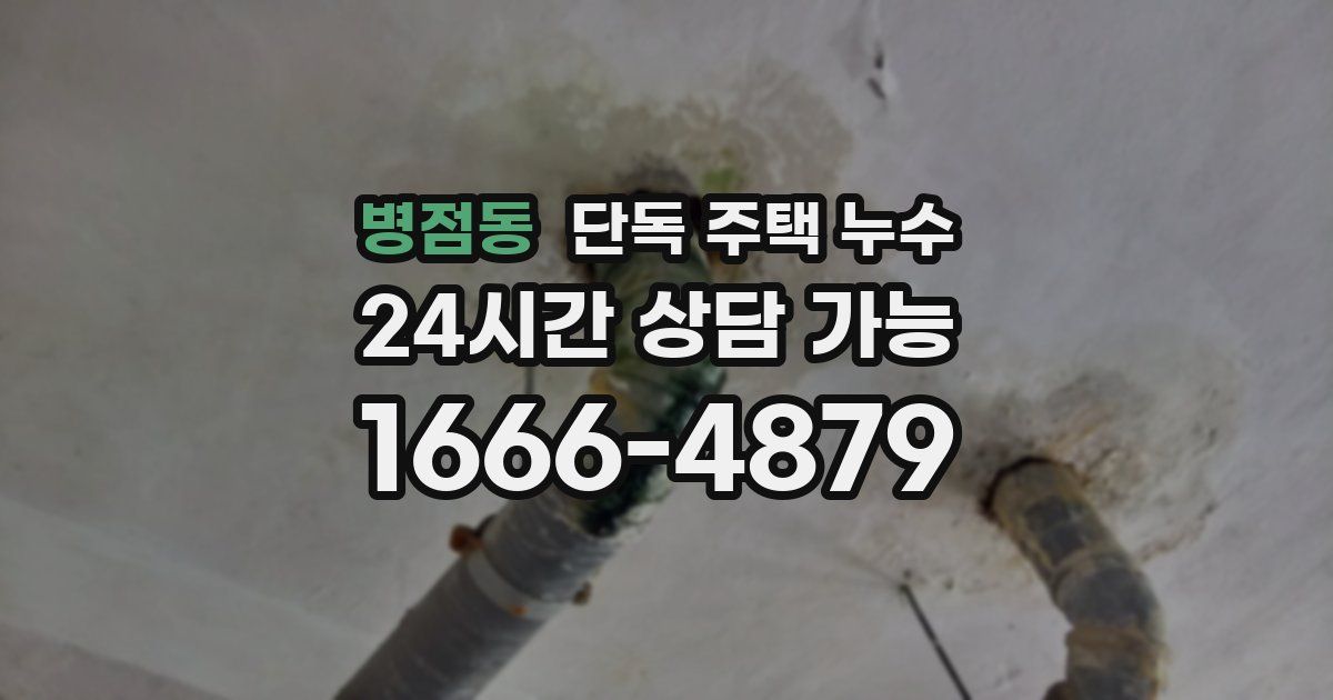 병점동 단독 주택 누수