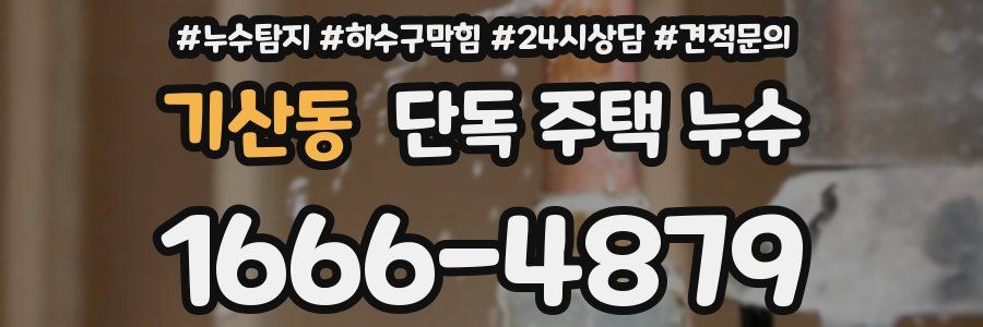 기산동 단독 주택 누수