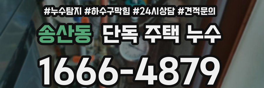 송산동 단독 주택 누수