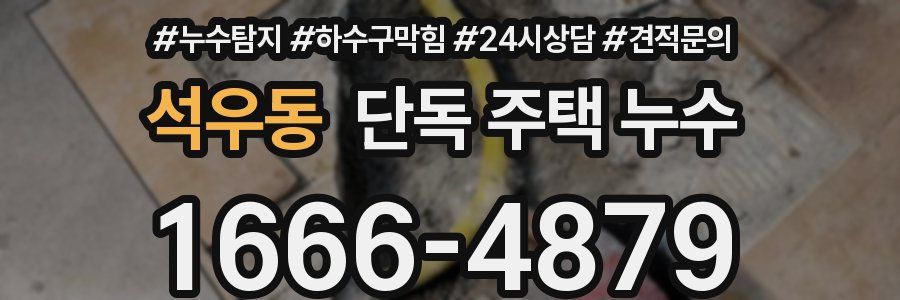 석우동 단독 주택 누수