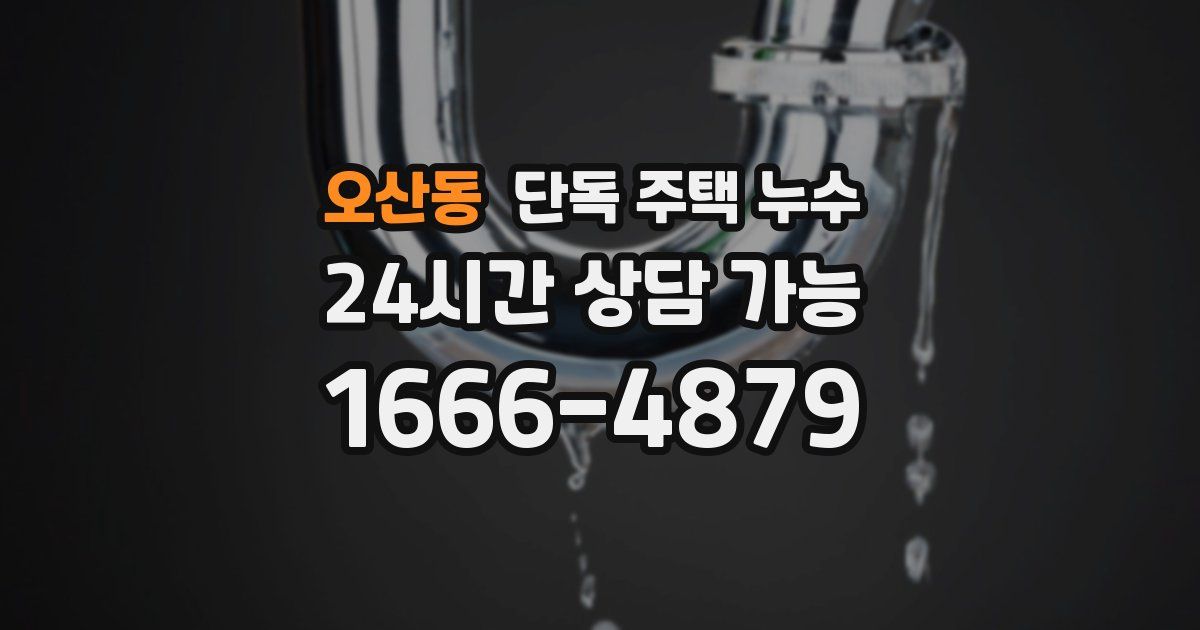 오산동 단독 주택 누수