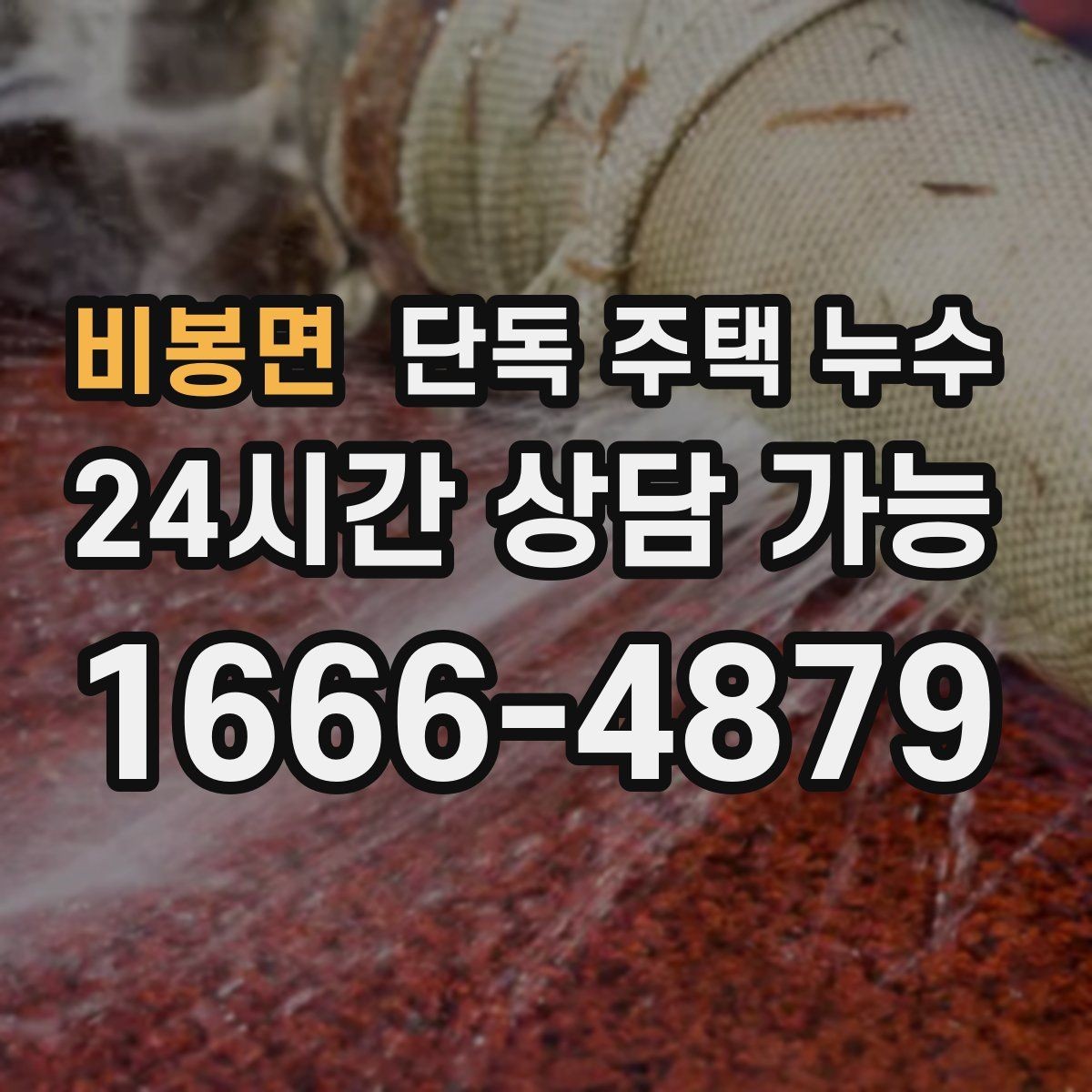 비봉면 단독 주택 누수 다용도실 바닥 물 고임 원인 찾기