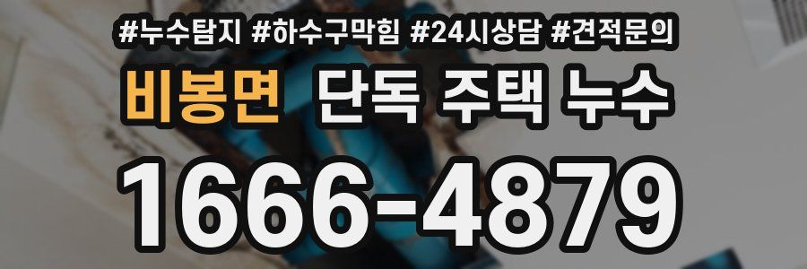 비봉면 단독 주택 누수