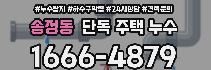 송정동 단독 주택 누수
