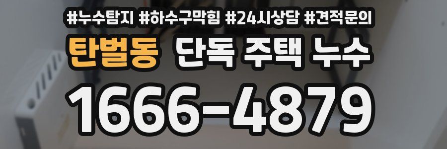 탄벌동 단독 주택 누수