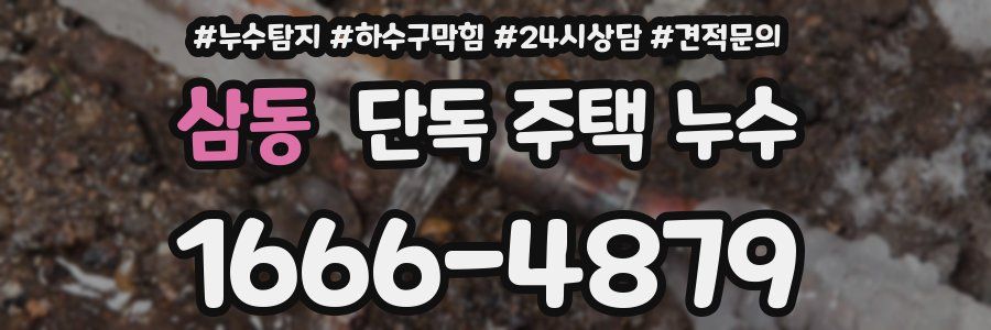 삼동 단독 주택 누수