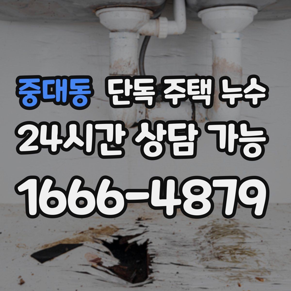 중대동 단독 주택 누수 걸레받이 주변이 부풀어 오를 때