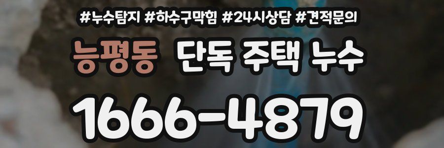 능평동 단독 주택 누수