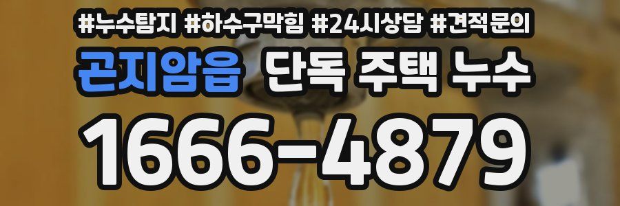 곤지암읍 단독 주택 누수