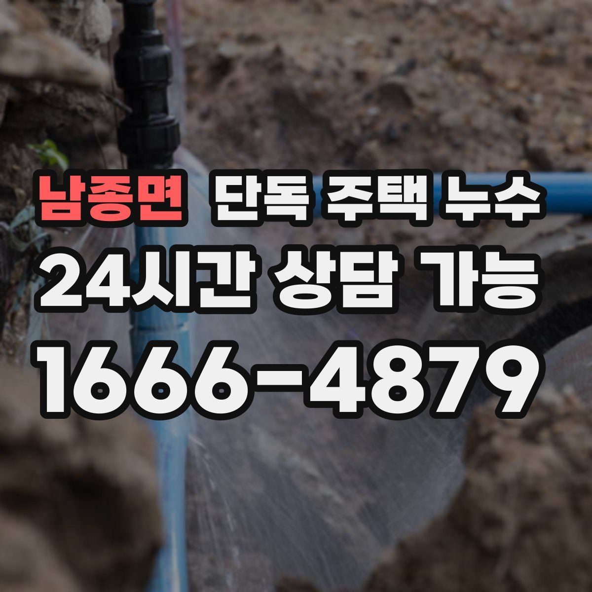남종면 단독 주택 누수