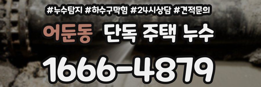 어둔동 단독 주택 누수