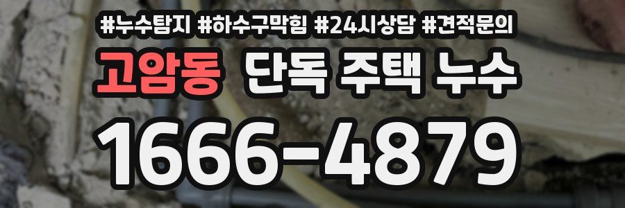 고암동 단독 주택 누수