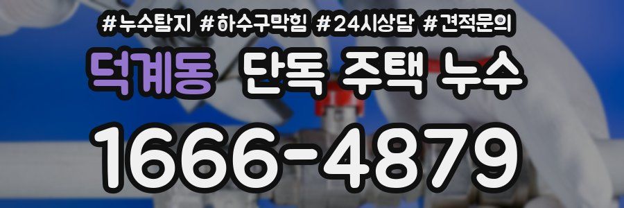 덕계동 단독 주택 누수