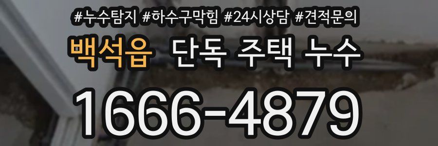 백석읍 단독 주택 누수