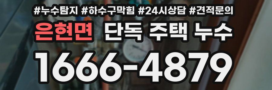 은현면 단독 주택 누수