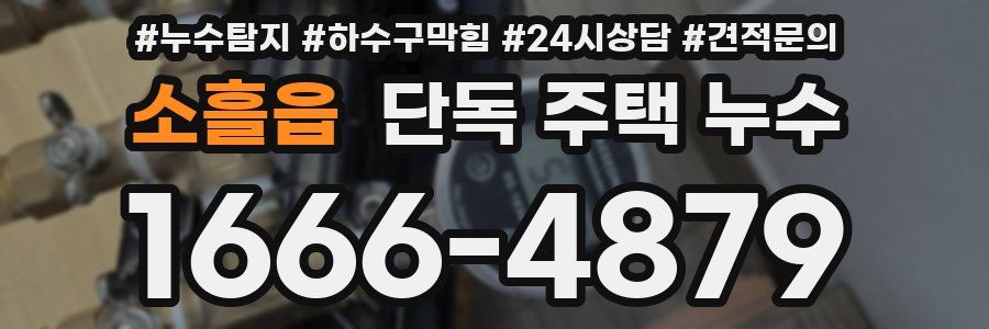 소흘읍 단독 주택 누수