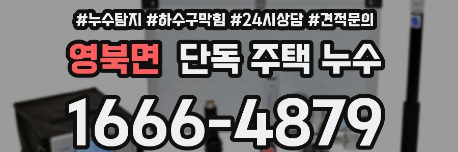 영북면 단독 주택 누수