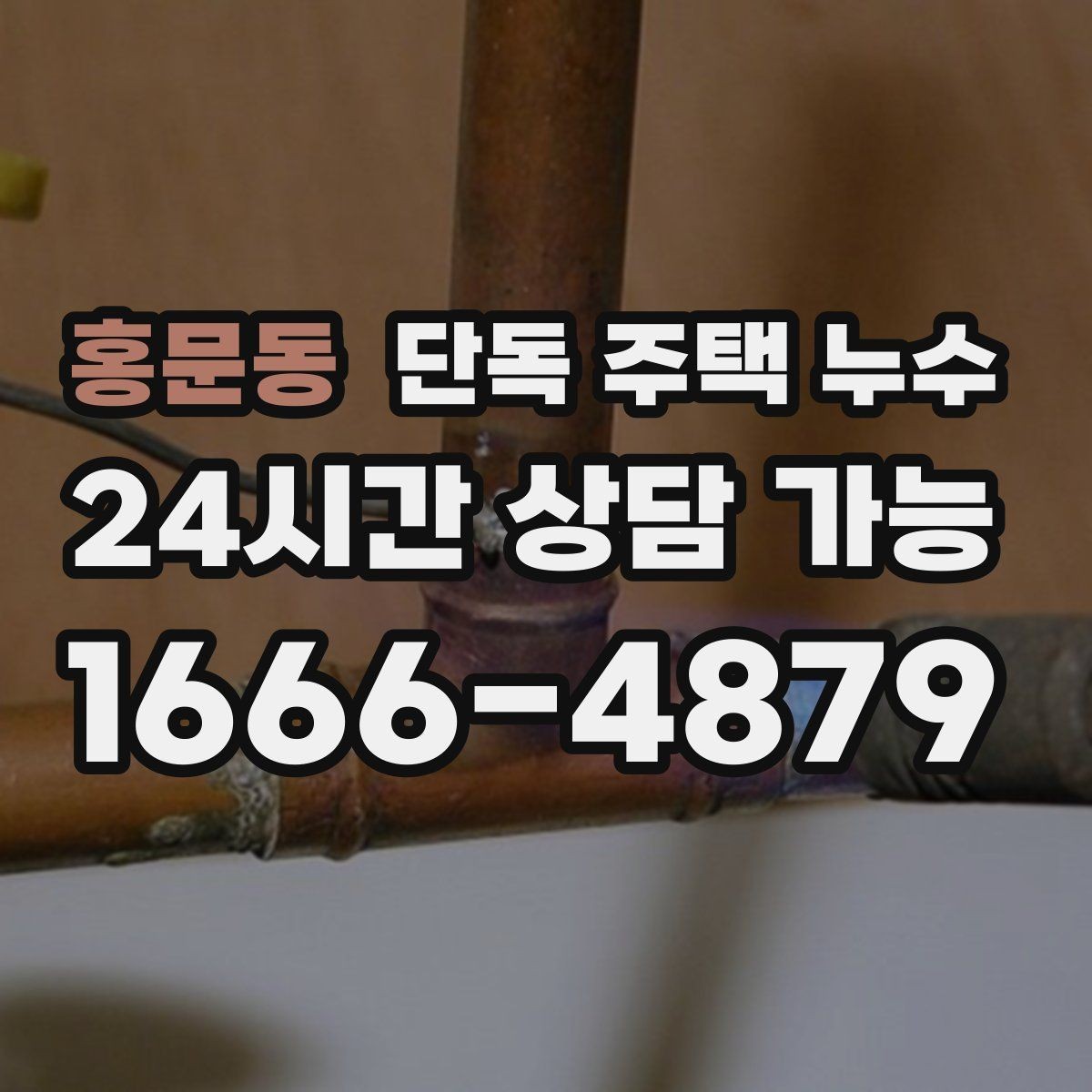 홍문동 단독 주택 누수 우수관 연결부 틈새가 원인일 때
