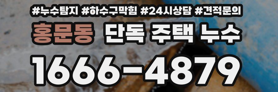 홍문동 단독 주택 누수