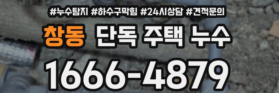 창동 단독 주택 누수