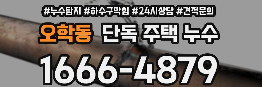 오학동 단독 주택 누수