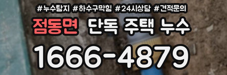 점동면 단독 주택 누수