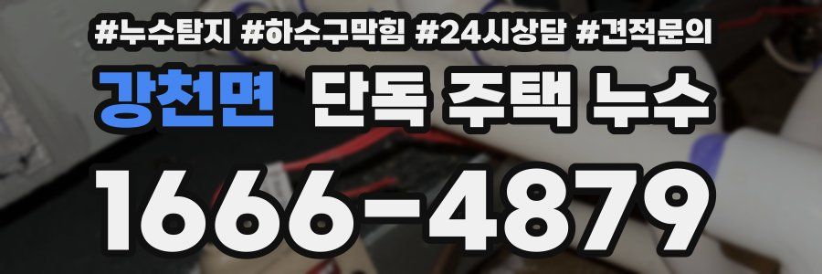 강천면 단독 주택 누수