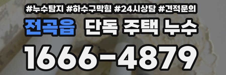 전곡읍 단독 주택 누수