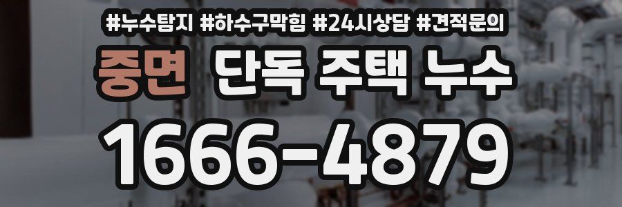 중면 단독 주택 누수