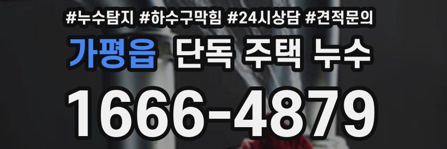 가평읍 단독 주택 누수