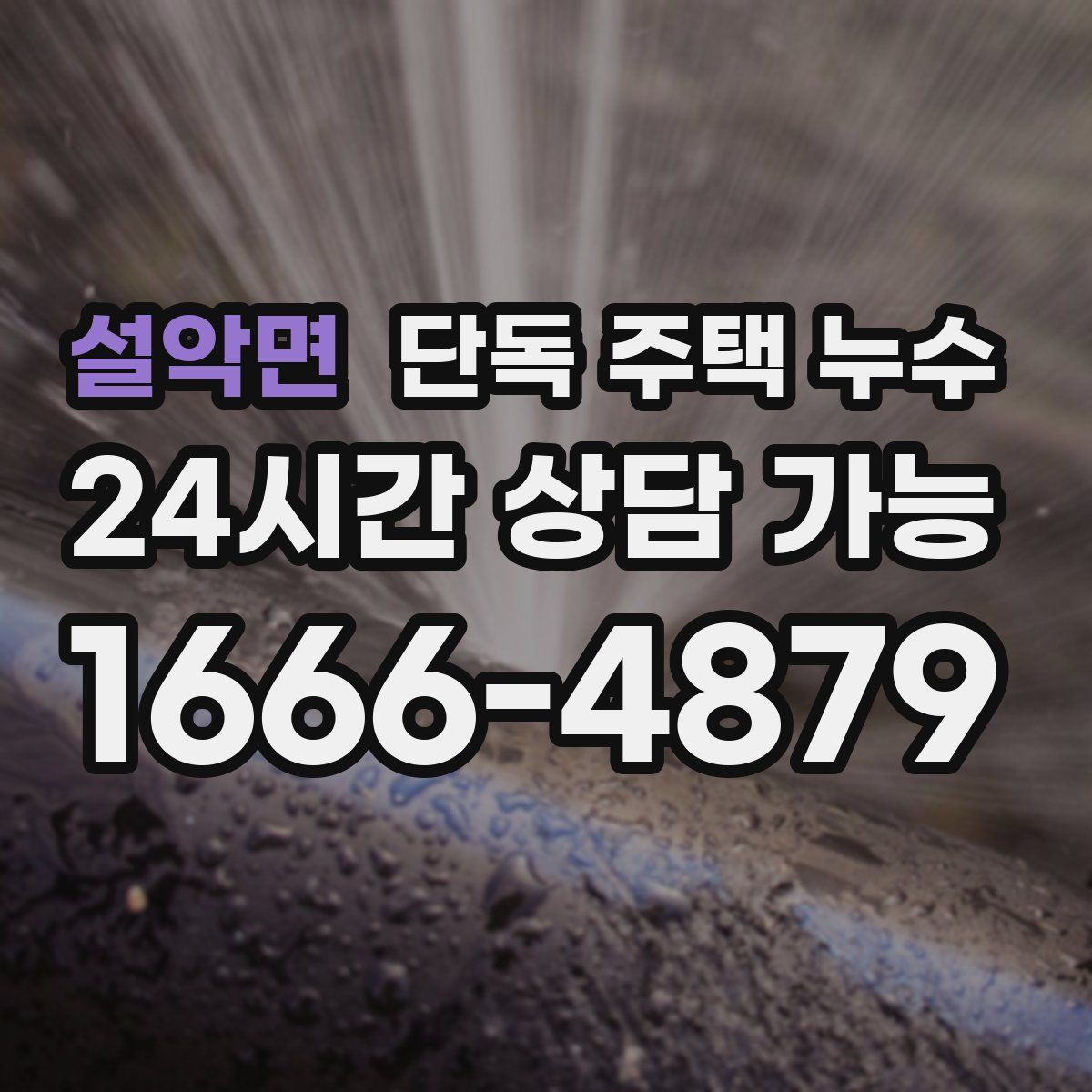 설악면 단독 주택 누수