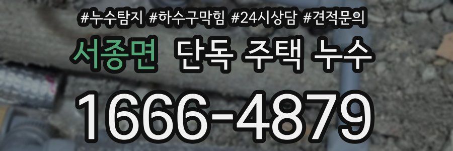 서종면 단독 주택 누수