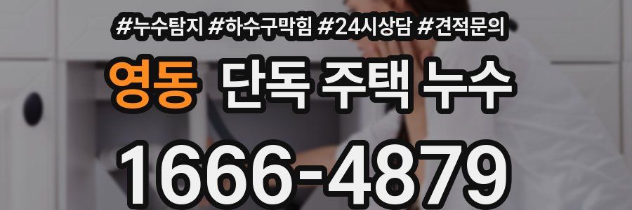 영동 단독 주택 누수