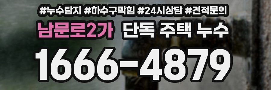 남문로2가 단독 주택 누수