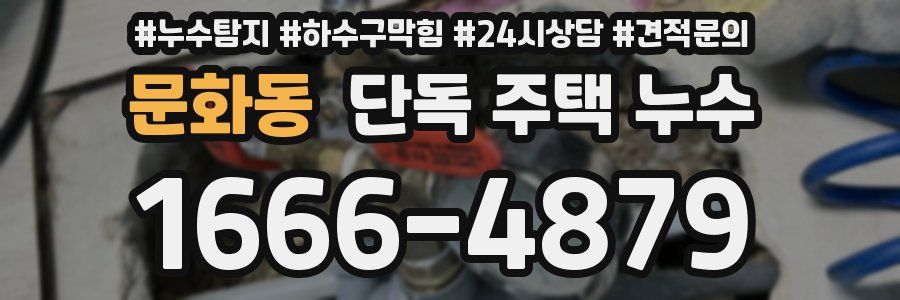 문화동 단독 주택 누수