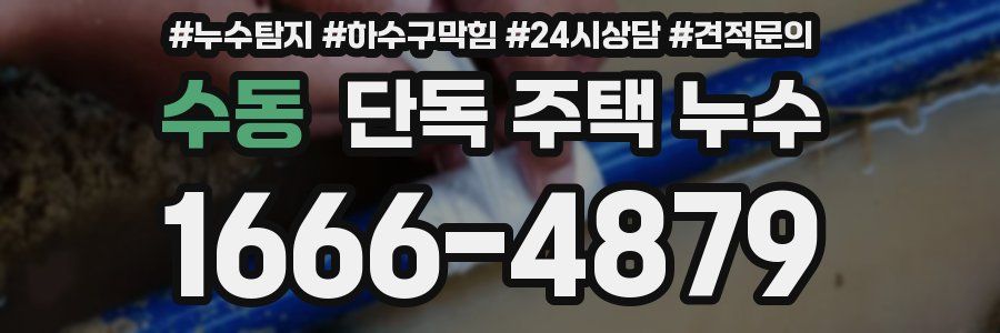 수동 단독 주택 누수