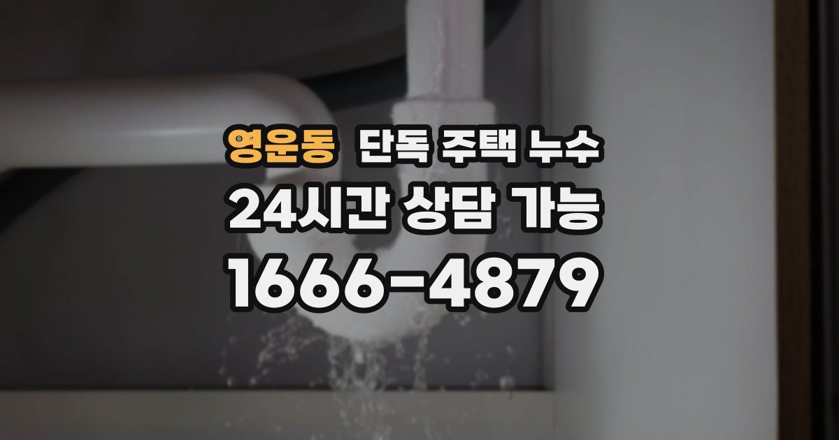 영운동 단독 주택 누수