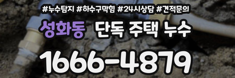성화동 단독 주택 누수