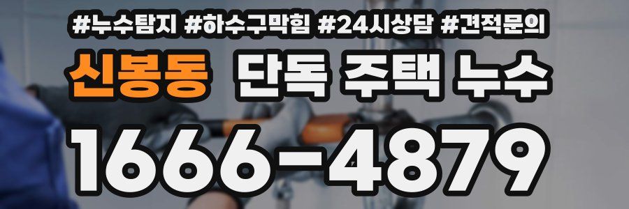 신봉동 단독 주택 누수